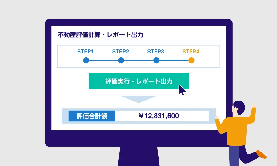 システムの評価計算画面のイメージ図